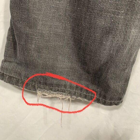 Stitch’s Jeans Women’s 33 Grey Bootcut Distressed Denim Bullet 100% Cotton - Picture 10 of 16